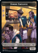 Load image into Gallery viewer, Zombie Employee // Food (011) Double-sided Token [Unfinity Tokens]
