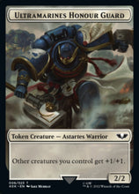 Load image into Gallery viewer, Soldier (003) // Ultramarines Honour Guard Double-sided Token (Surge Foil) [Universes Beyond: Warhammer 40,000 Tokens]
