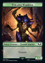 Load image into Gallery viewer, Tyranid (017) // Tyranid Warrior Double-sided Token (Surge Foil) [Universes Beyond: Warhammer 40,000 Tokens]
