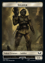 Load image into Gallery viewer, Soldier (002) // Space Marine Devastator Double-sided Token (Surge Foil) [Universes Beyond: Warhammer 40,000 Tokens]
