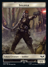 Load image into Gallery viewer, Soldier (003) // Sicarian Infiltrator Double-sided Token (Surge Foil) [Universes Beyond: Warhammer 40,000 Tokens]
